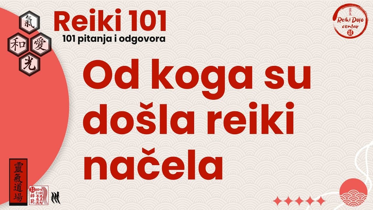Od koga su došla reiki načela