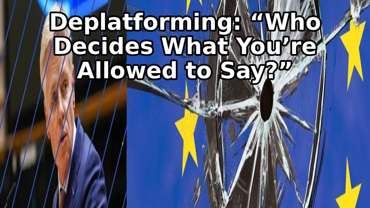 Deplatforming: “Who Decides What You’re Allowed to Say?” | Rob Roos