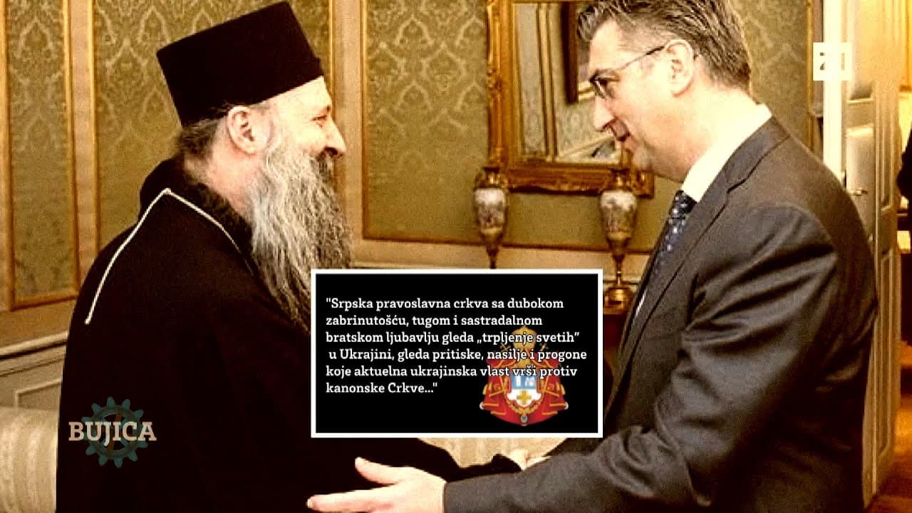 BUJICA 29.3.2023. PORFIRIJE NAPAO PRAVOSLAVNU CRKVU UKRAJINE! Vukić: “Plenković štiti proruski SPC!”