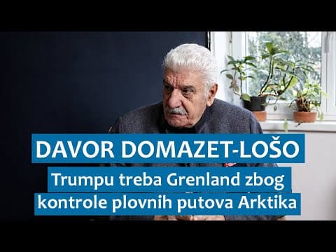 Admiral Davor Domazet-Lošo: Trumpu treba Grenland zbog kontrole plovnih putova Arktika