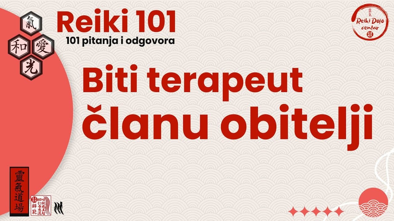 Biti terapeut članu obitelji?
