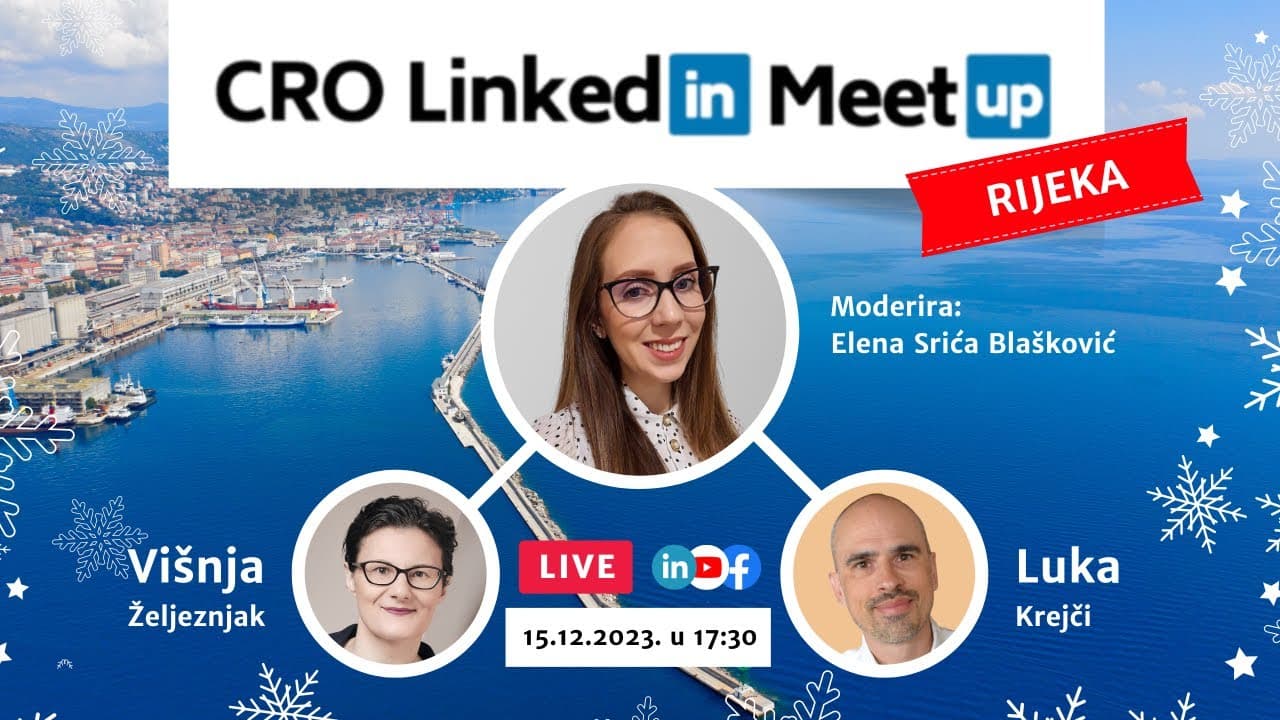[🎄 LIVE STREAM] CRO LinkedIn MeetUP, vol. 21, Rijeka | 15.12.2023. u 17:30