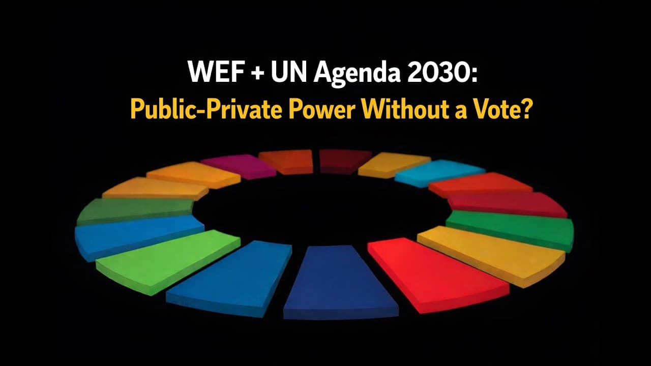 WEF + UN Agenda 2030: Public-Private Power Without a Vote? (Sharman/Wiseman)