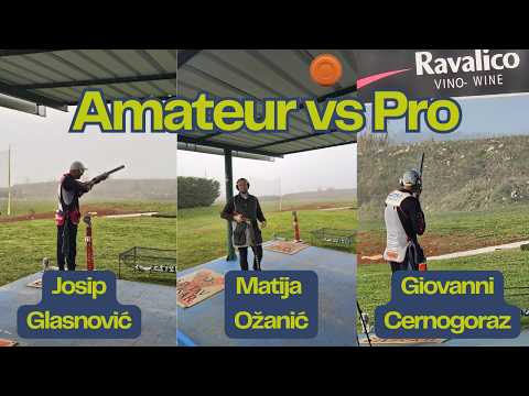 Clay Shooting: Amateur vs World's Best---Pucanje na glinene golubove