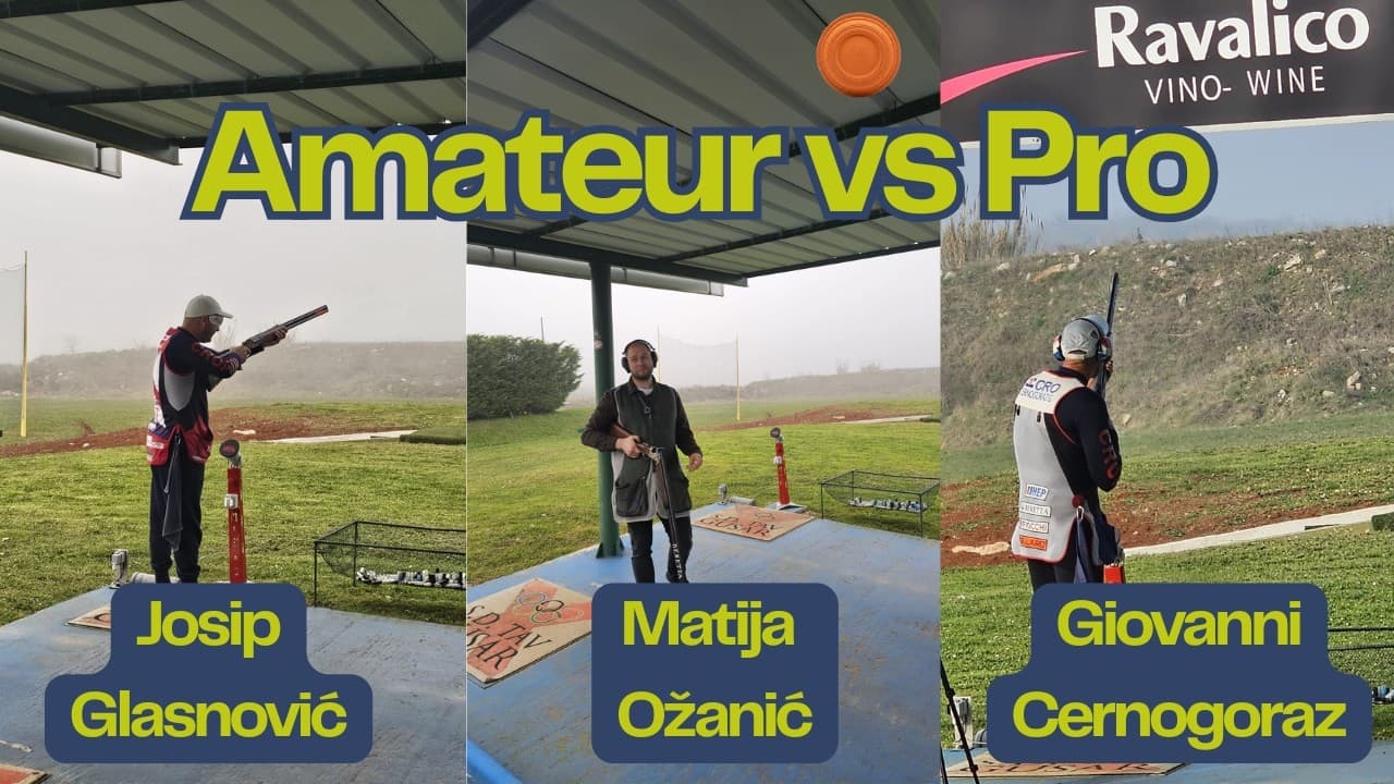 Clay Shooting: Amateur vs World's Best---Pucanje na glinene golubove