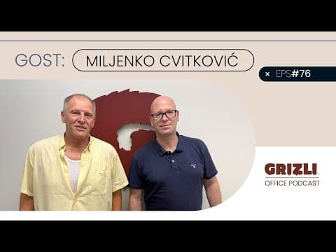 Grizli office podcast #76 Miljenko Cvitković Minja - Moj život na radiju, od Stojedinice do Sljemena