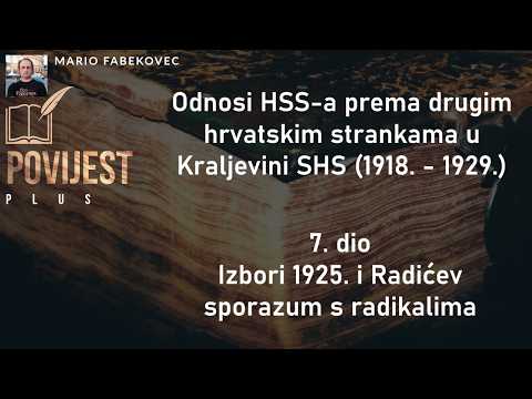 Odnosi HSS-a prema drugim hrvatskim strankama u Kraljevini SHS (1918. - 1929.) 7. dio #povijestplus