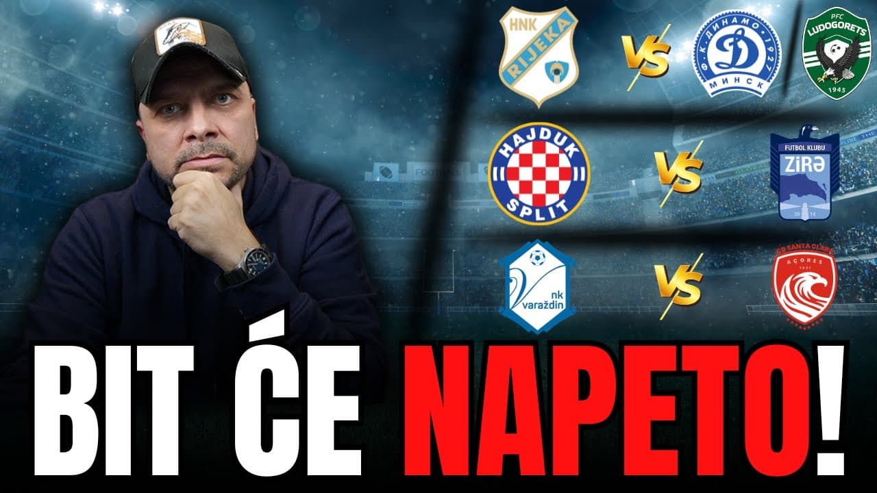 KAKVE SU ŠANSE RIJEKE, HAJDUKA I VARAŽDINA U EUROPI?
