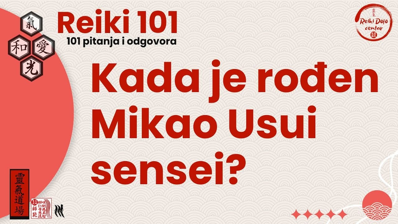 Kada je rođen Usui sensei