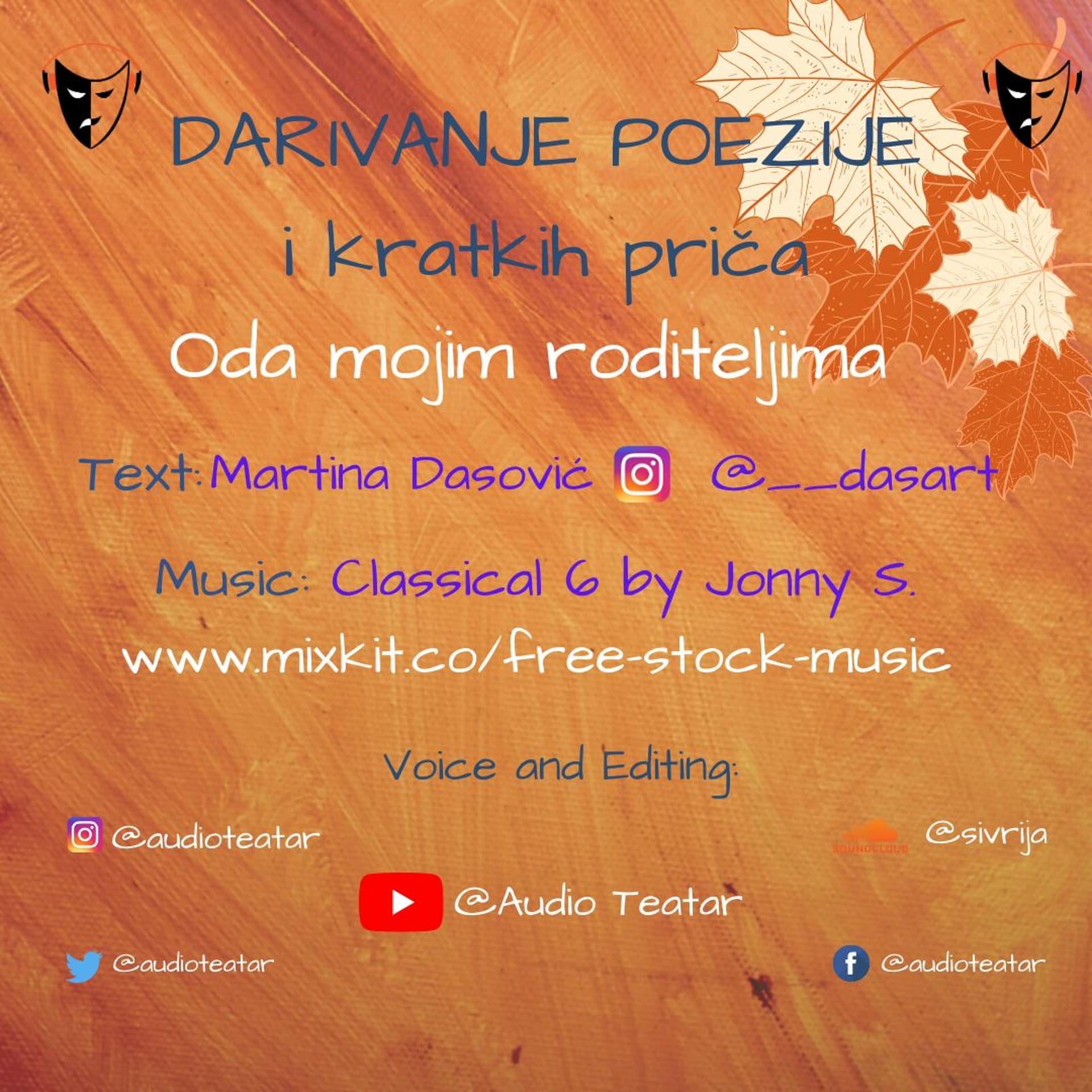 Oda mojim roditeljima text: Martina Dasovič govori: A.H.Sivrija