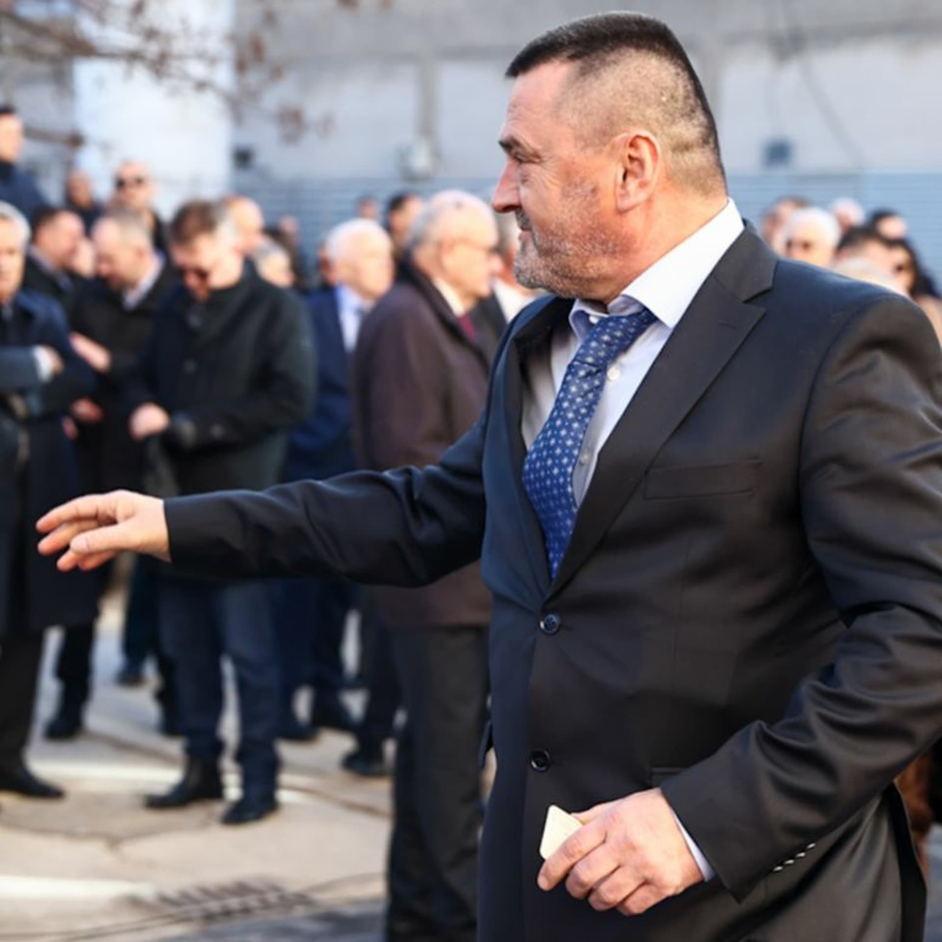 Ante Kvesić, ravnatelj SKB Mostar na otvaranju nove zgrade Pedijatrije
