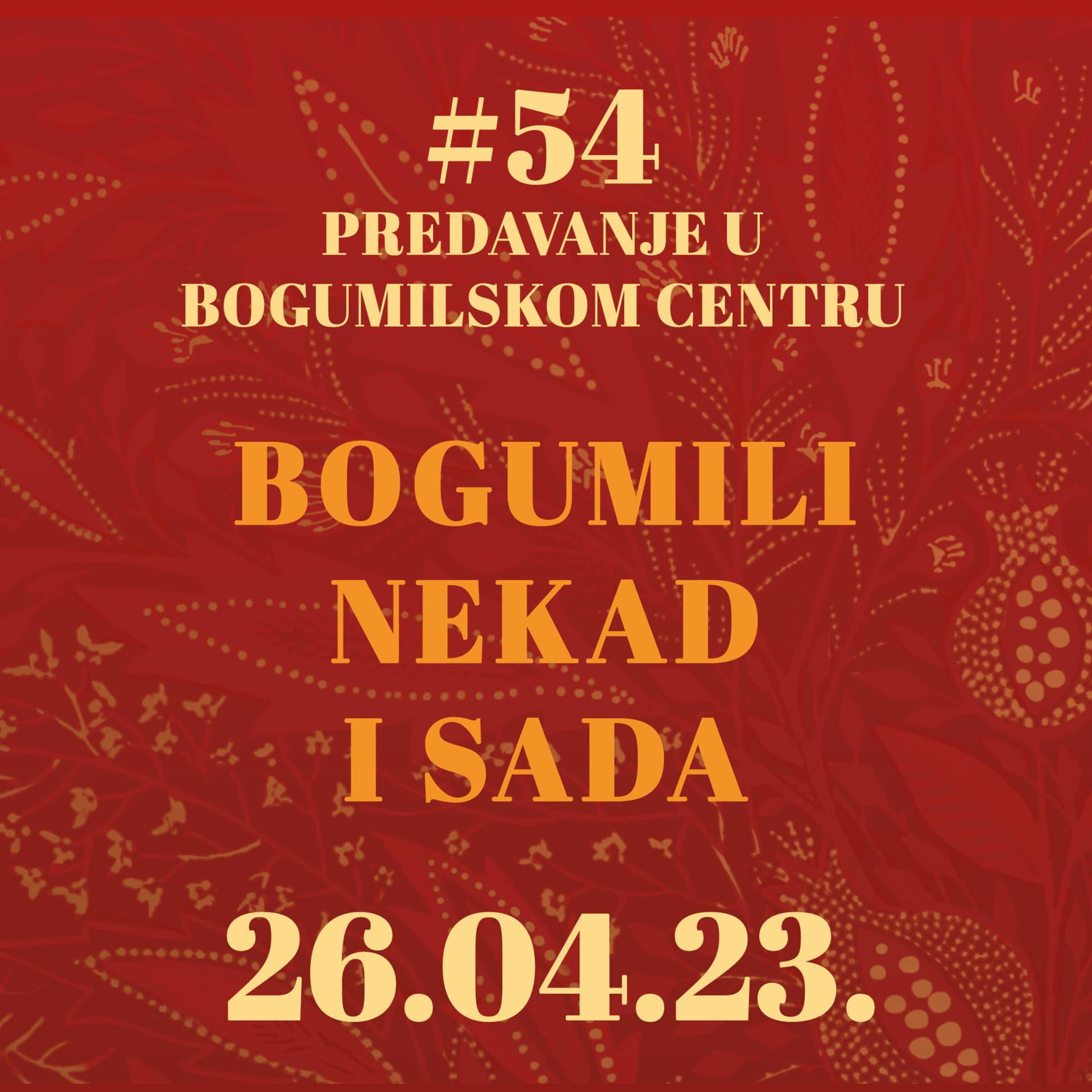 Bogumili nekad i sada | Predavanje u Splitu 26.04.2023