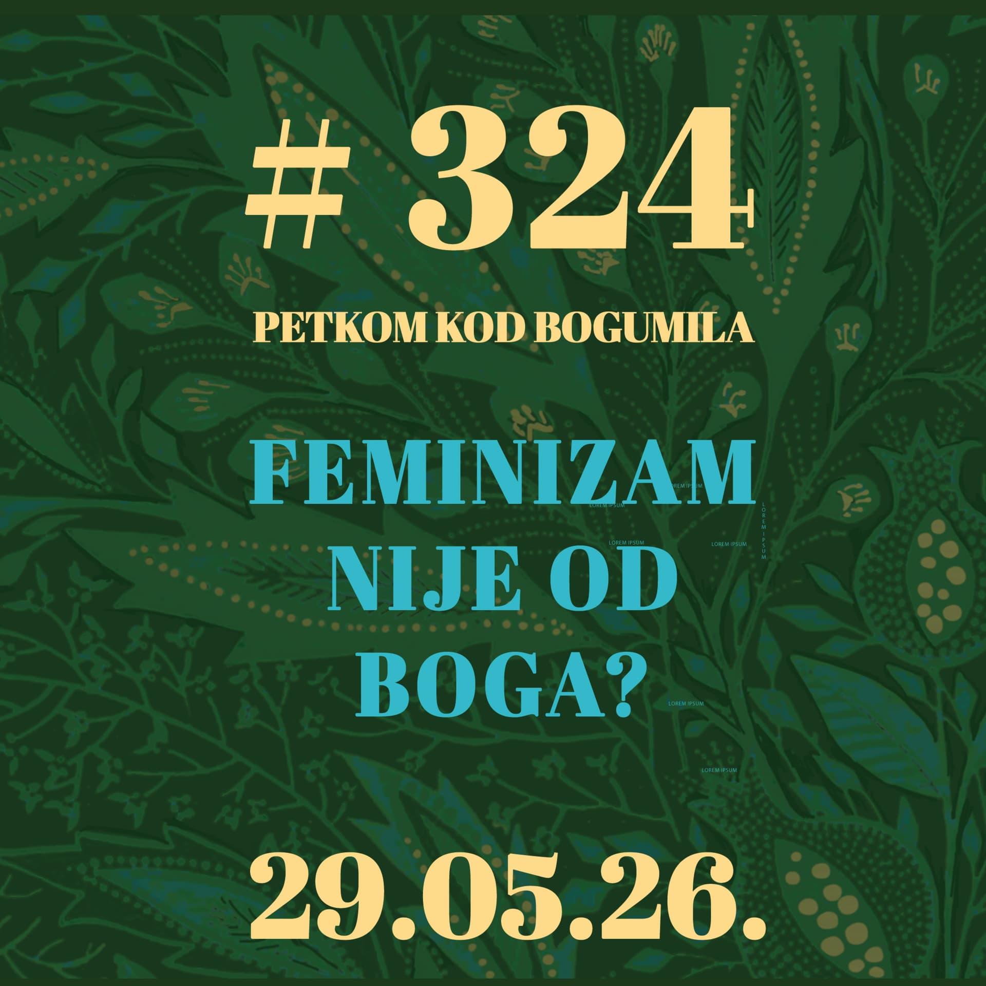 Feminizam nije od Boga? | Petkom kod bogumila #324 | 29.5.2026.
