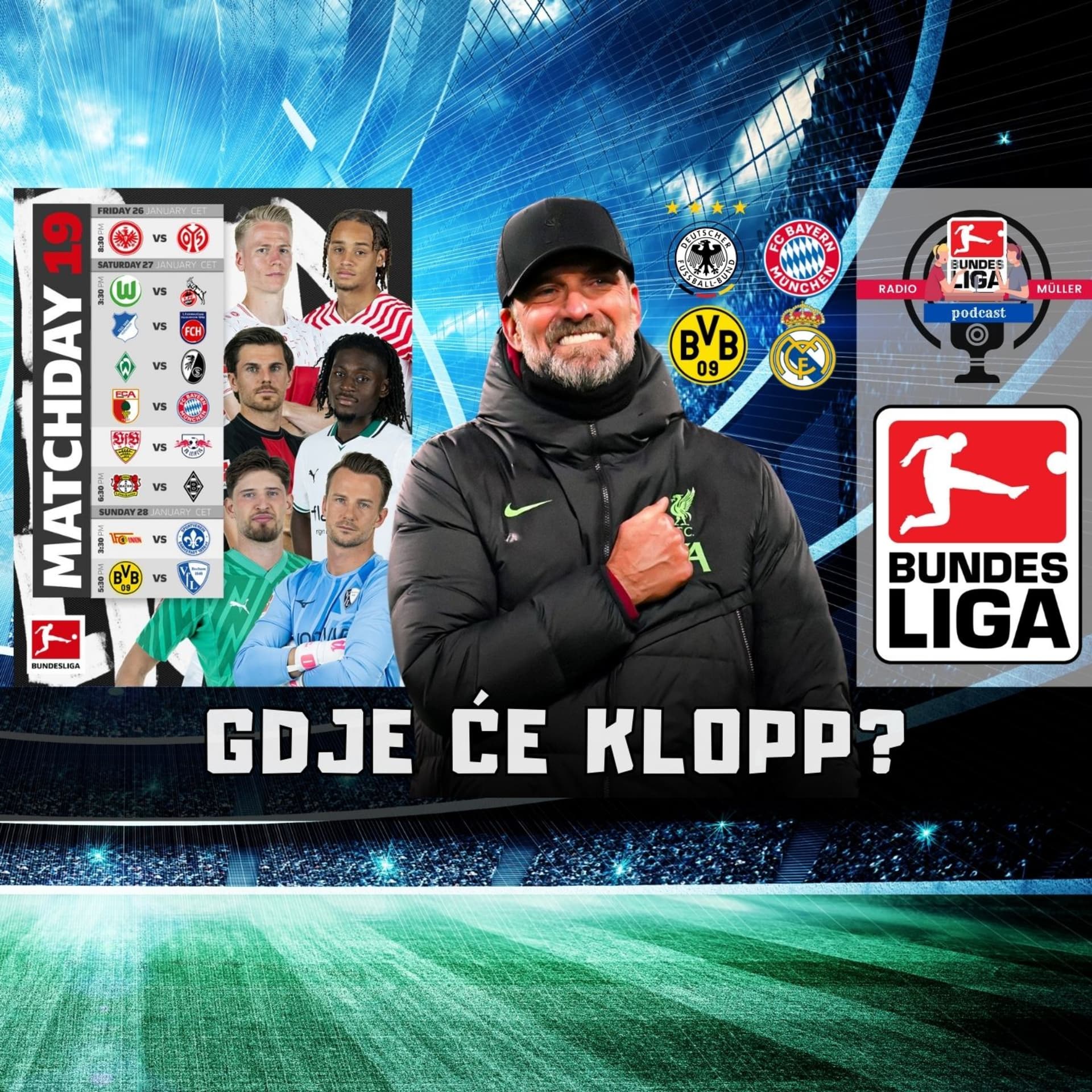 Klopp, što dalje? | Najava 19. kola Bundeslige utakmicu po utakmicu | RM podcast #155