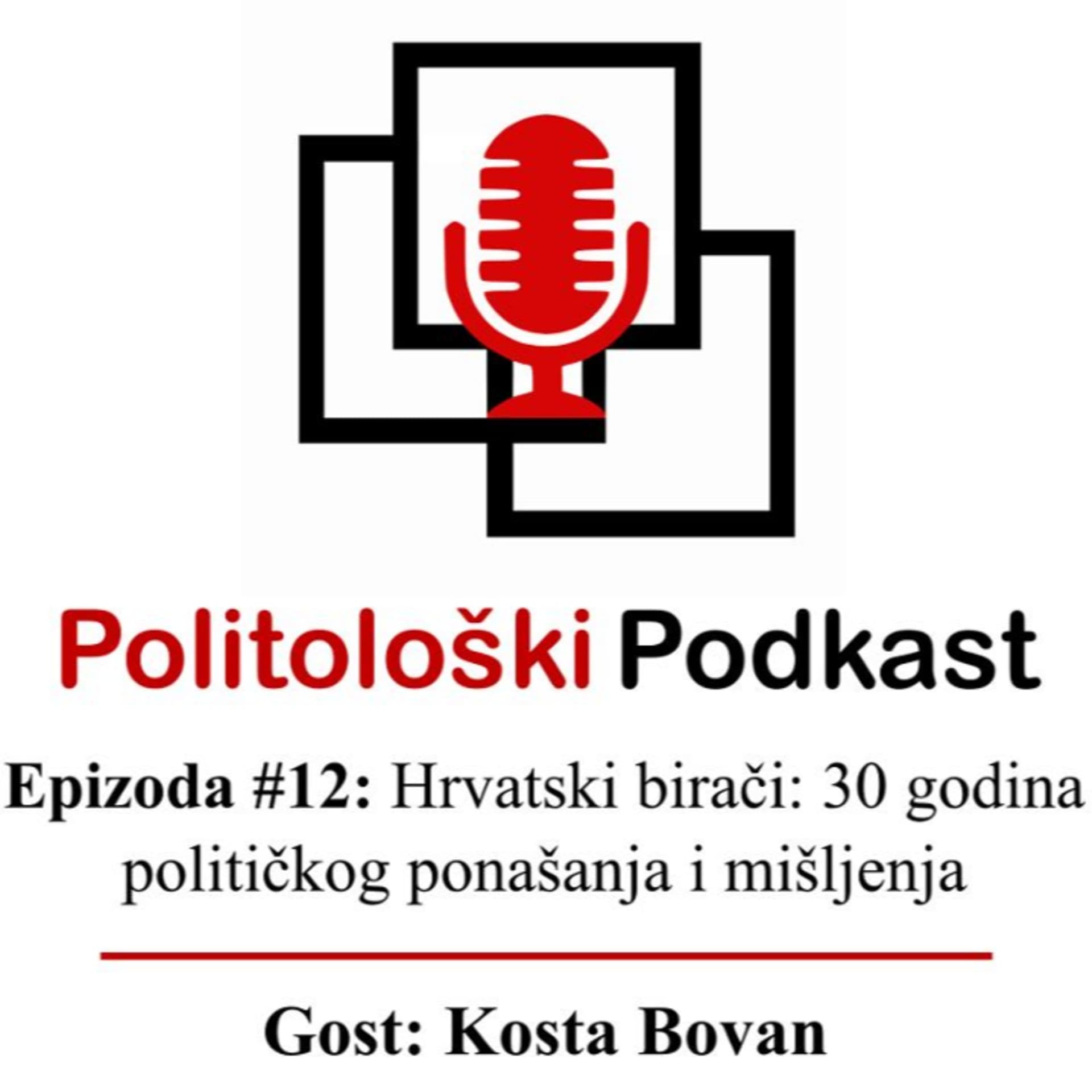 Politološki podkast #12: Hrvatski birači: 30 godina političkog ponašanja i mišljenja - Gost: Kosta Bovan