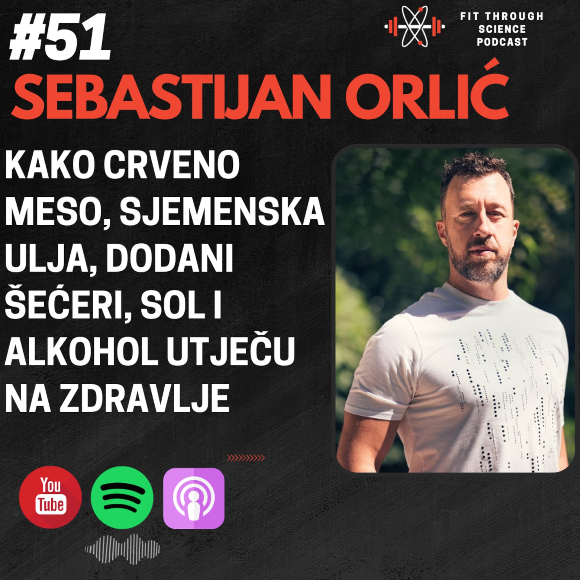 SEBASTIJAN ORLIĆ: Utjecaj Crvenog Mesa, Sjemenskih Ulja, Dodanih Šećera, Soli i Alkohola na Zdravlje | FTS Podcast #51