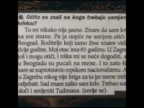Šerbedžija 1994: "U Beogradu pucali na mene, u Zagrebu odjebali." #povijestplus #shorts #shortsfeed