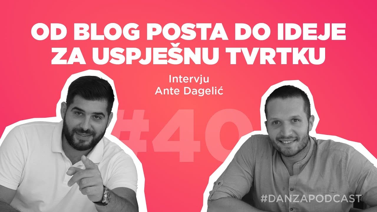 Od blog posta do ideje za uspješnu tvrtku | Ante Dragelić, GetByBus