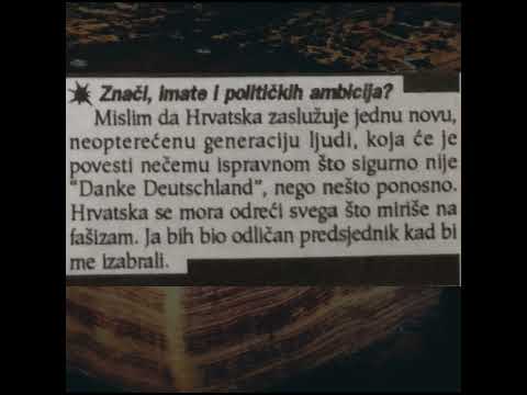 Šerbedžija 1994: "Bio bih odličan predsjednik." #povijestplus #shorts #shortsfeed