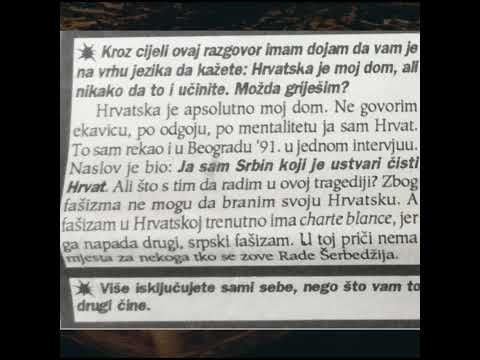 Šerbedžija 1994: "Hrvatska je apsolutno moj dom." #povijestplus #shorts #shortsfeed