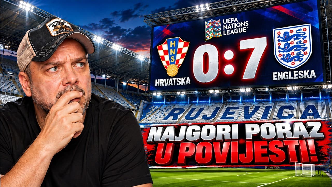HRVATSKA vs ENGLESKA 0:7! TRAGEDIJA!