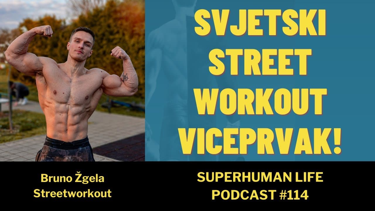 Bruno Žgela - 1.000 zgibova u 60 minuta!! Street workout svjetski viceprvak! PODCAST