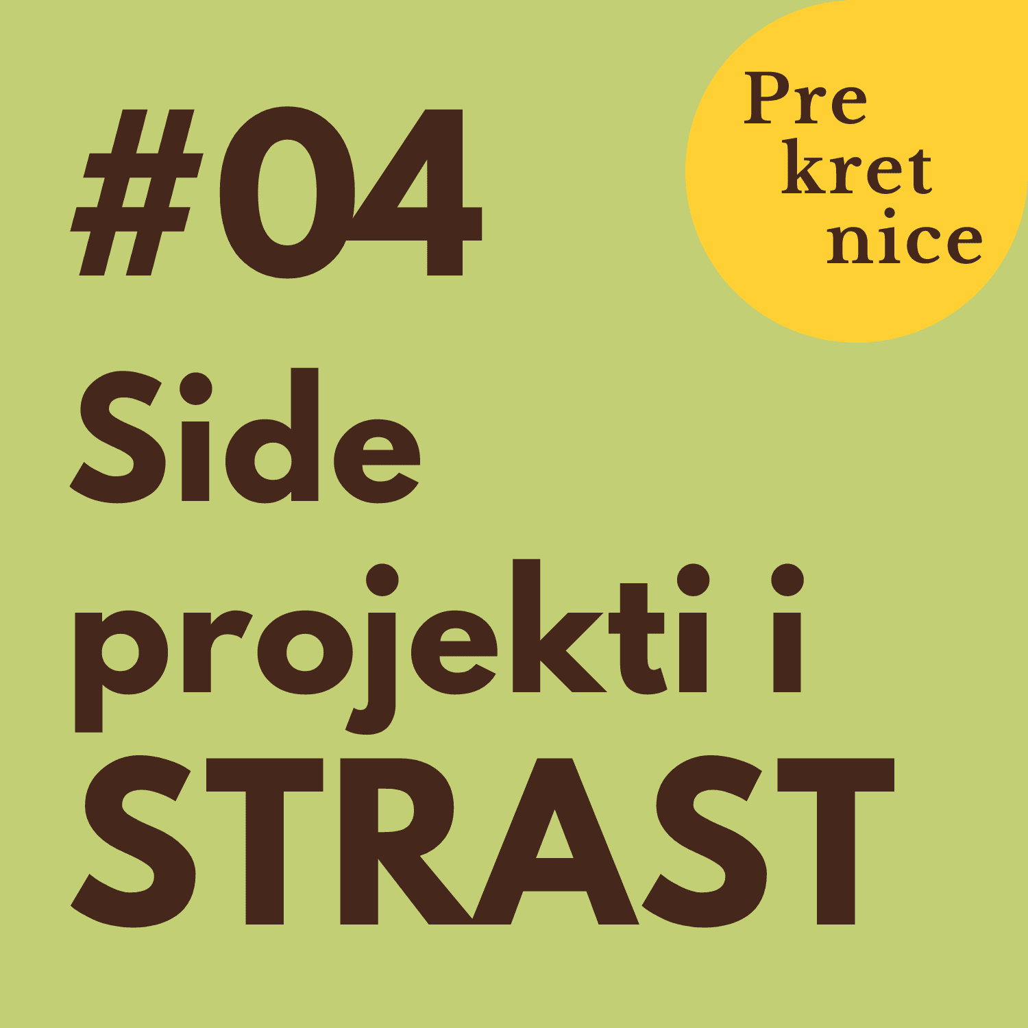 Kada SIDE PROJEKT postane STRAST i POTREBA: četiri poslovne žene i jedan od slušatelja razgovaraju o svojim projektima iz strasti - podcastima i profilima na društvenim mrežama koje rade za sebe, ali ujedno pomažu i svojoj ciljanoj publici